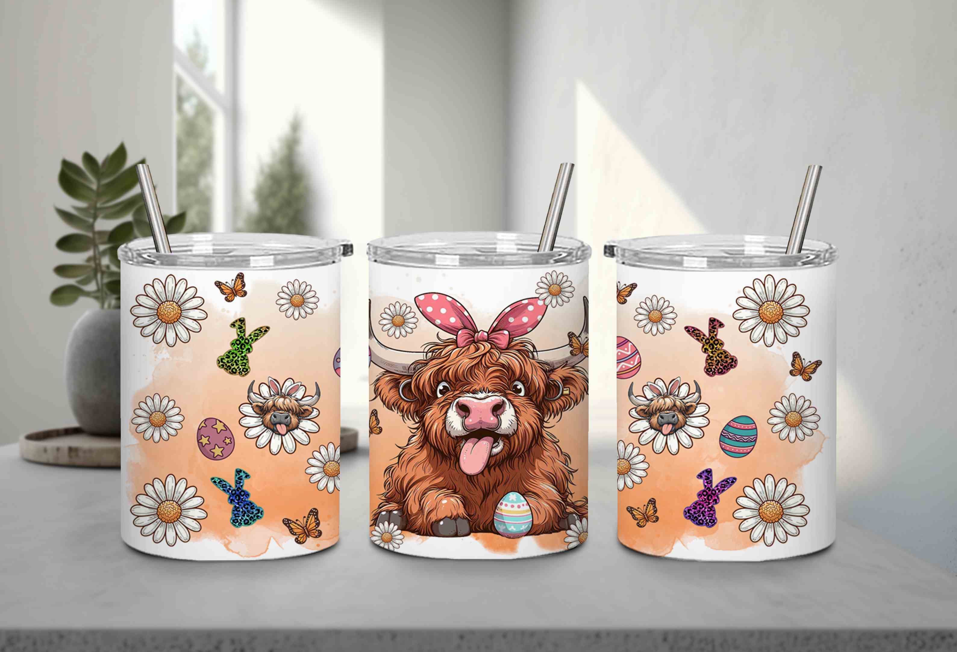 Highland Cow Easter-10390